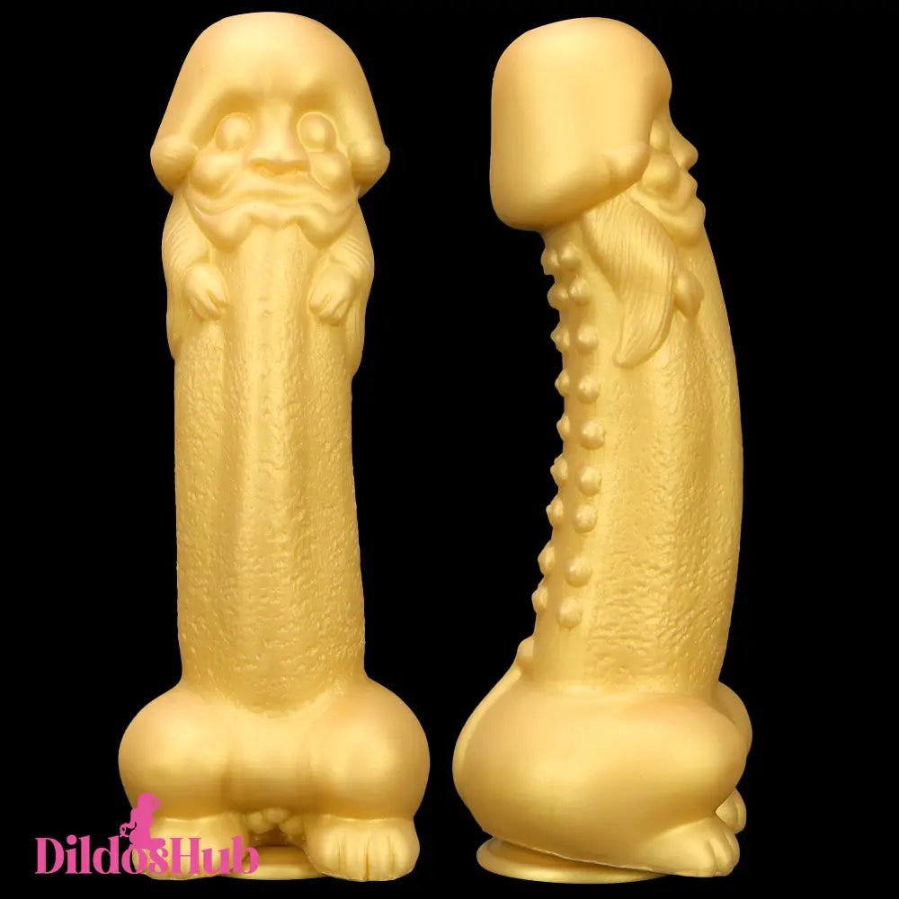 11.8in Liquid Huge Soft Silicone Fantasy Thick Gold Anal Female Dildo Dildos Hub