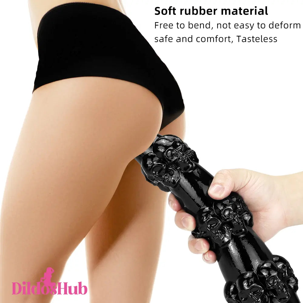 14.56in Big Long Skull Fantasy Dildo For Vagina Clitoris Stimulator - Dildos Hub